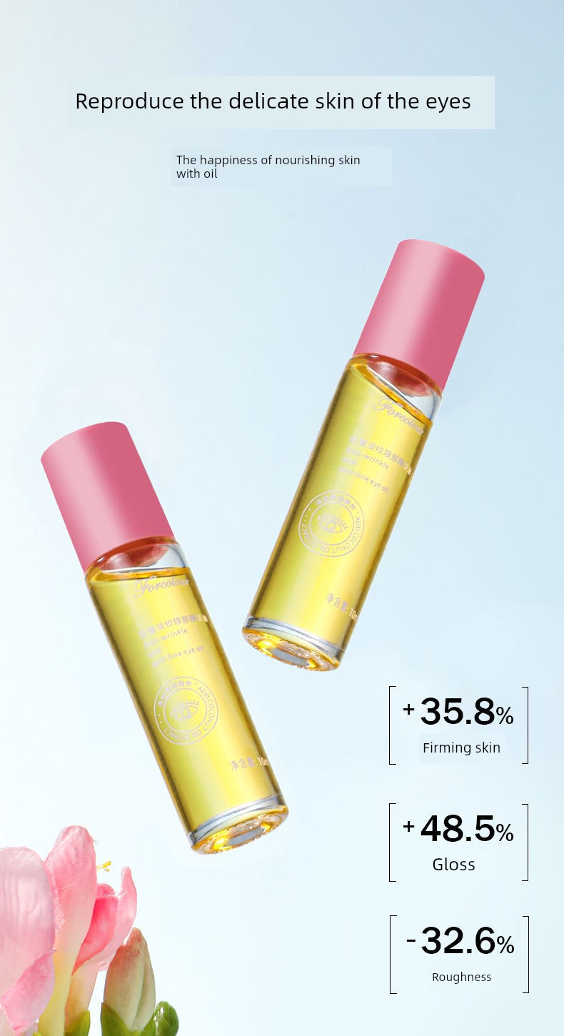 Forcolour Anti-Wrinkle Light Lines Eye Essence Oil Nourishing and Firming Eye Essence Fade Eye Cream Tea-Seed Oil 3 Years