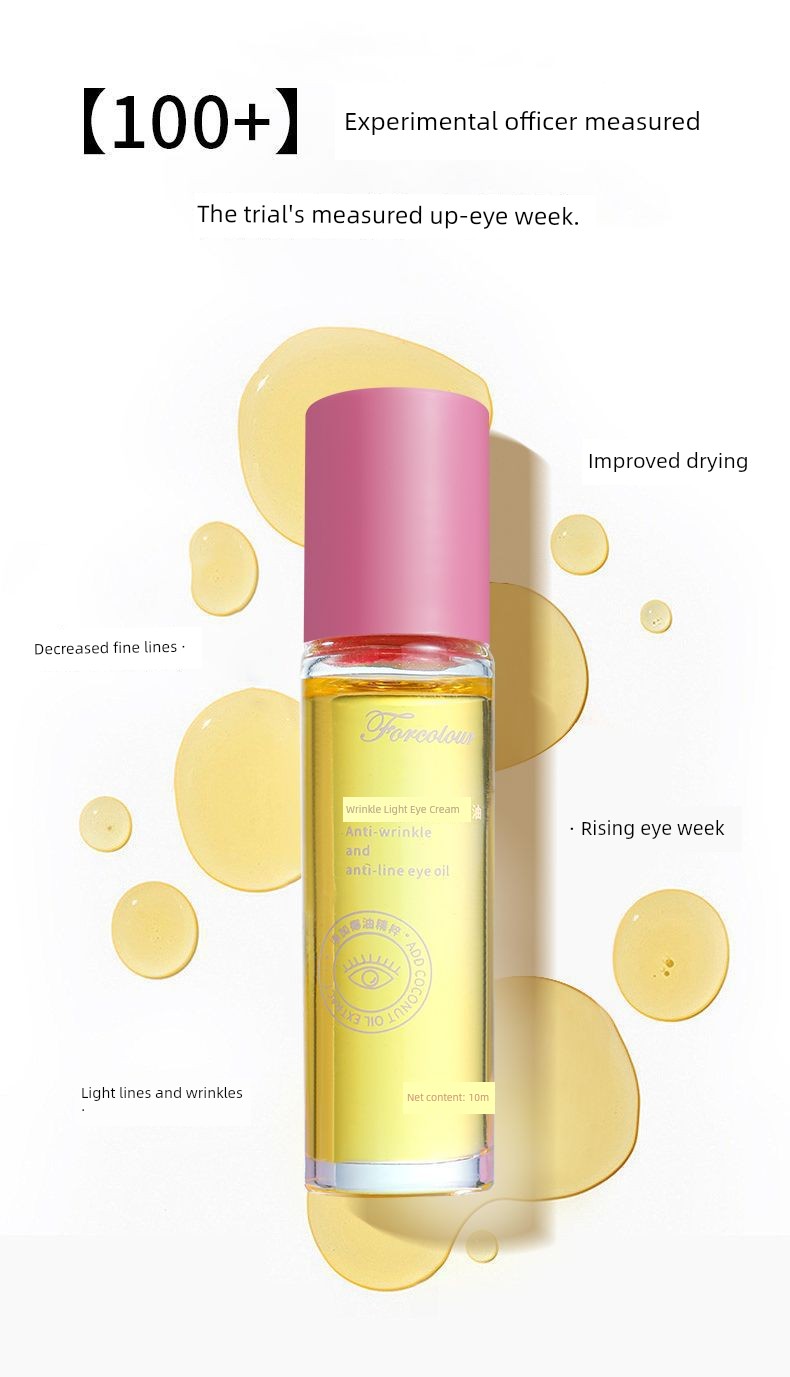 Forcolour Anti-Wrinkle Light Lines Eye Essence Oil Nourishing and Firming Eye Essence Fade Eye Cream Tea-Seed Oil 3 Years